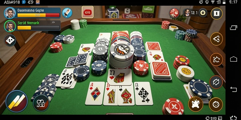 Tampilan gameplay seru Gaple yang menarik dan interaktif.