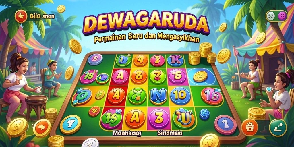 Tampilan gameplay Bingo di DEWAGARUDA yang seru dan interaktif.