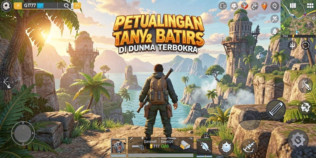 Gameplay GT777 yang menampilkan petualangan menakjubkan di dunia terbuka.