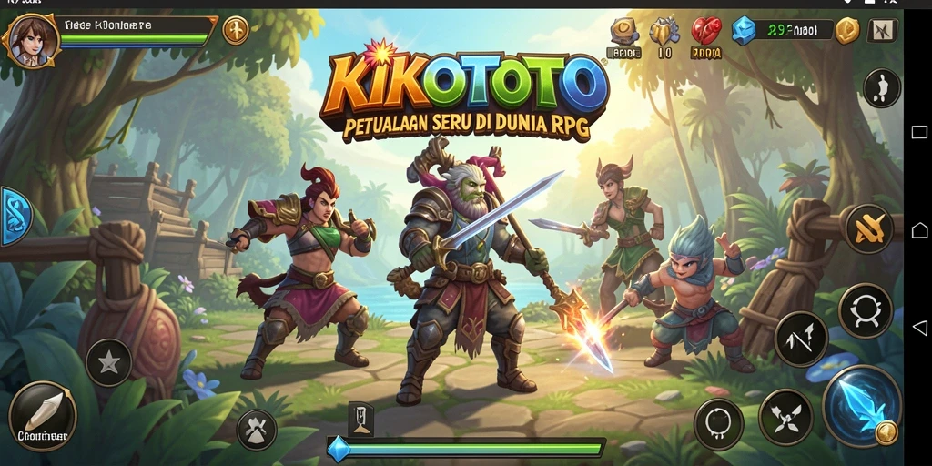 Tampilan gameplay KIKOTOTO yang seru dan mendebarkan.