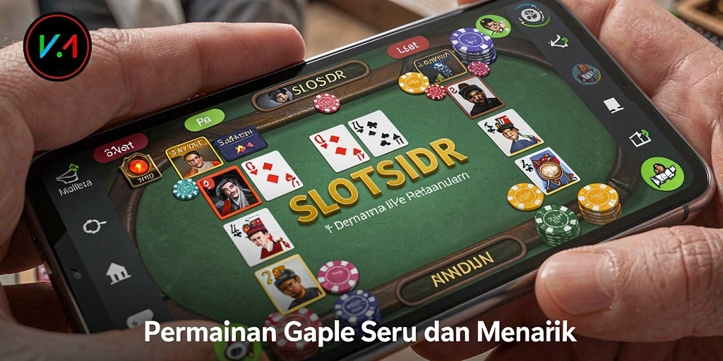 Screenshot gameplay SLOTSIDR yang menunjukkan suasana permainan Gaple.