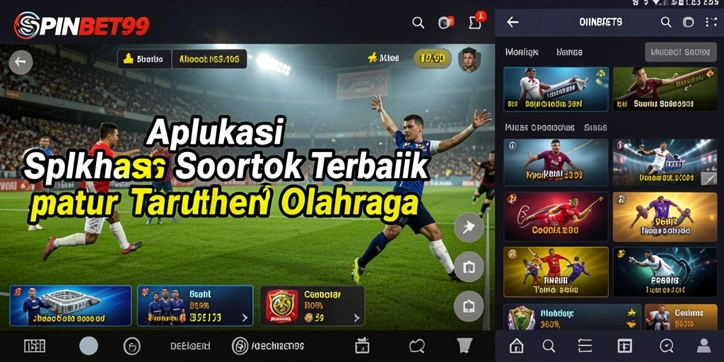 Tampilan menarik dari aplikasi SPINBET99 saat melakukan taruhan olahraga.