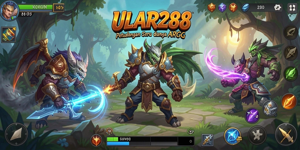 Tampilan gameplay seru dalam ULAR288 yang menampilkan pertarungan mendebarkan.